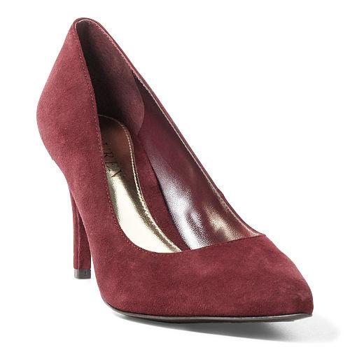 Ralph Lauren Lauren Reave Suede Pump Claret