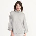 Ralph Lauren Lauren Petite Jersey Short-sleeve Sweater Platinum Heather
