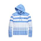 Ralph Lauren Striped Cotton Hooded T-shirt Blue/clas Oxf White
