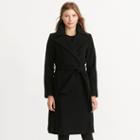 Ralph Lauren Lauren Wool-cashmere Wrap Coat Black