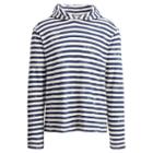 Ralph Lauren Denim & Supply Striped Cotton Hooded Tee Sea Spray Stripe