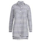 Ralph Lauren Lauren Striped Cotton Cover-up White/navy