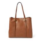 Ralph Lauren Suede Lennox Tote Saddle