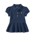 Ralph Lauren Cotton Mesh Polo Shirt Indigo Blue Heather 3m