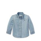 Ralph Lauren Cotton Chambray Shirt Lt Blue 12m