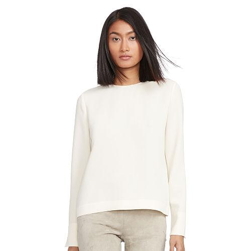Polo Ralph Lauren Cady Vented-cuff Top Oyster Bay