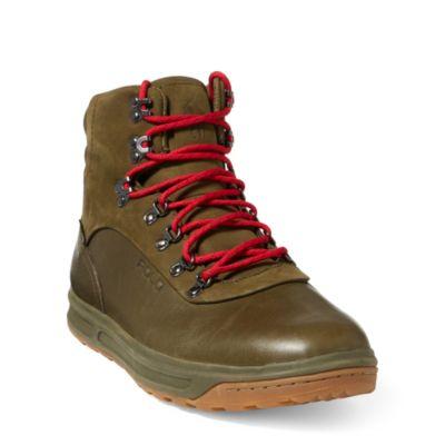 Ralph Lauren Alpine 100 Leather Sneaker Military Green