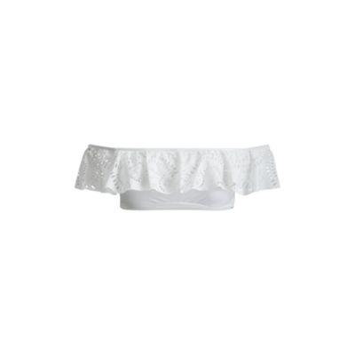 Ralph Lauren Laser-cut Off-the-shoulder Top White