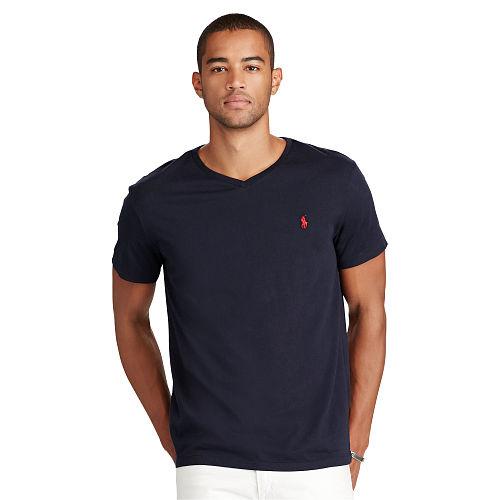 Polo Ralph Lauren Cotton Jersey V-neck T-shirt Ink