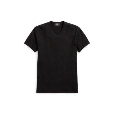 Ralph Lauren Indigo Cotton Jersey T-shirt Rinsed Black Indigo