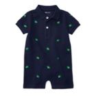 Ralph Lauren Embroidered Cotton Shortall French Navy 3m