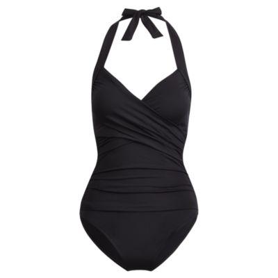 Ralph Lauren Slimming Halter One-piece Black
