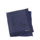 Ralph Lauren Polka-dot Silk Pocket Square Navy