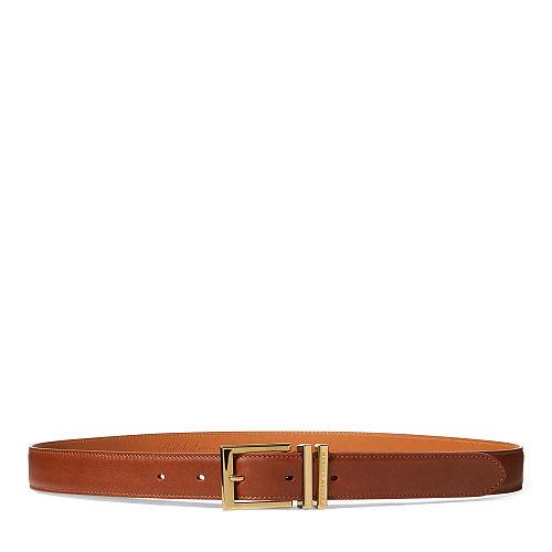 Ralph Lauren Brass-buckle Calfskin Belt