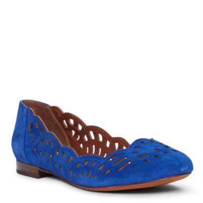 Ralph Lauren Caley Suede Flat Royal