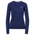 Ralph Lauren Golf Cotton V-neck Sweater French Navy