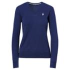 Ralph Lauren Golf Cotton V-neck Sweater French Navy