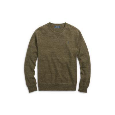 Ralph Lauren Cotton Crewneck Sweater Alpine Heather