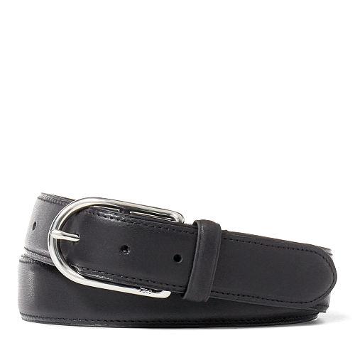 Polo Ralph Lauren Leather Harness Dress Belt Black