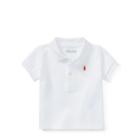 Ralph Lauren Cotton Mesh Polo Shirt White 3m