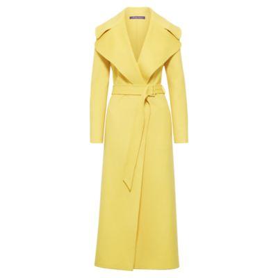 Ralph Lauren Danielson Cashmere Coat Yellow