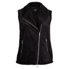 Ralph Lauren Faux-suede Zip Vest Polo Black