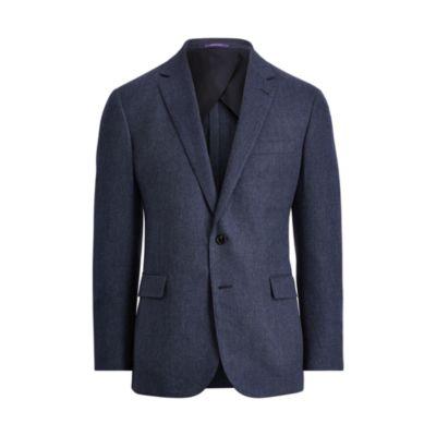 Ralph Lauren Nigel Wool Twill Sport Coat Dark Navy And Light Blue