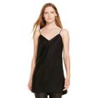 Polo Ralph Lauren Satin V-neck Camisole Black