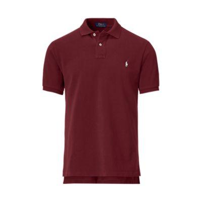 Ralph Lauren Men's Cotton Mesh Polo Shirt Fall Burgundy 4x Big