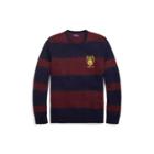 Ralph Lauren Striped Merino Wool Sweater Navy/wine