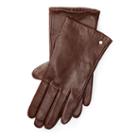Ralph Lauren Lauren Leather Touch Screen Gloves Coffee