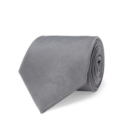 Ralph Lauren Sueded Peau De Soie Tie Grey