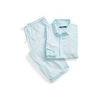 Ralph Lauren Sateen Capri Sleep Set Turq Stripe