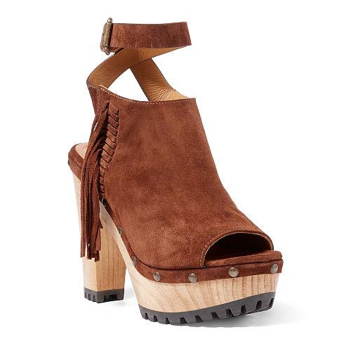 Polo Ralph Lauren Lacey Suede Sandal Snuff