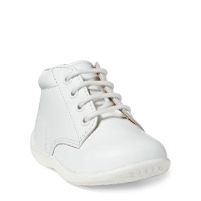 Ralph Lauren Kinley Leather Boot White Leather