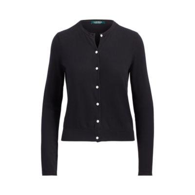 Ralph Lauren Cotton-blend Cardigan Polo Black
