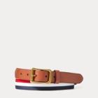 Ralph Lauren Team Usa Striped Belt Red, White, Blue