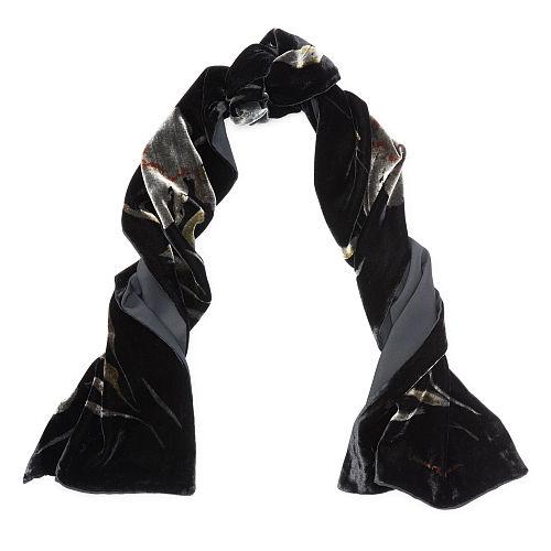 Ralph Lauren Lauren Diana Floral Velvet Scarf