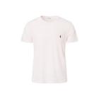 Ralph Lauren Cotton Jersey Pocket T-shirt Carmel Pink/white