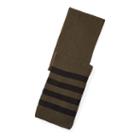 Polo Ralph Lauren Rib-knit Wool-cashmere Scarf Olive/black