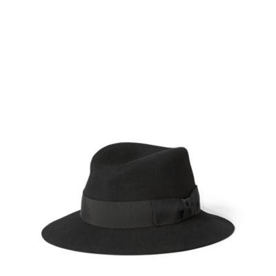Ralph Lauren Wool Fedora Black