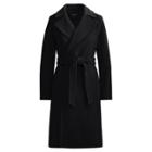 Ralph Lauren Wool-cashmere Wrap Coat Black