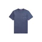 Ralph Lauren Custom Fit Cotton T-shirt Washed Sacket Blue