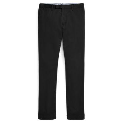 Ralph Lauren Stretch Slim Fit Cotton Chino Polo Black