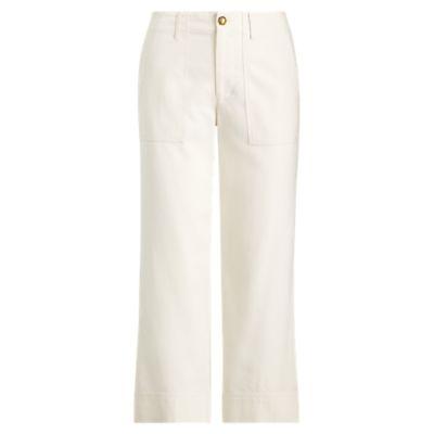 Ralph Lauren Straight Stretch Cotton Pant Mascarpone Cream
