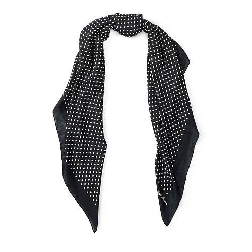 Polo Ralph Lauren Polka-dot Square Scarf Polo Black/cream Dot