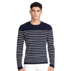 Polo Ralph Lauren Cashmere Crewneck Sweater Navy/white Stripe