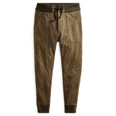 Ralph Lauren Quilted Jersey Pant Dark Army