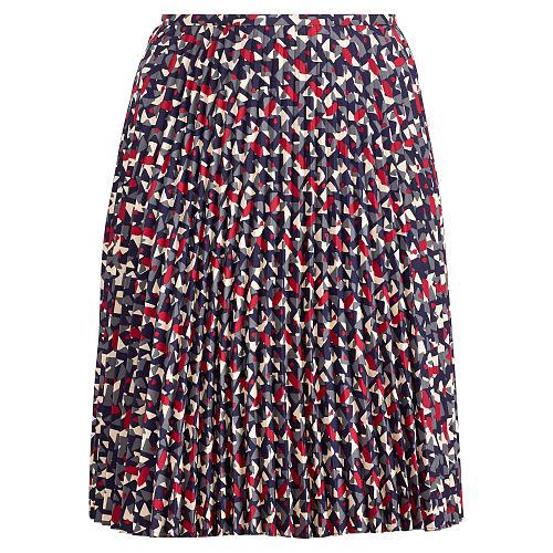 Ralph Lauren Lauren Woman Pleated Crepe A-line Skirt