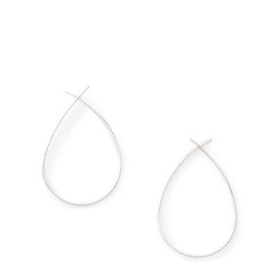 Ralph Lauren Threader Metal Earrings Silver